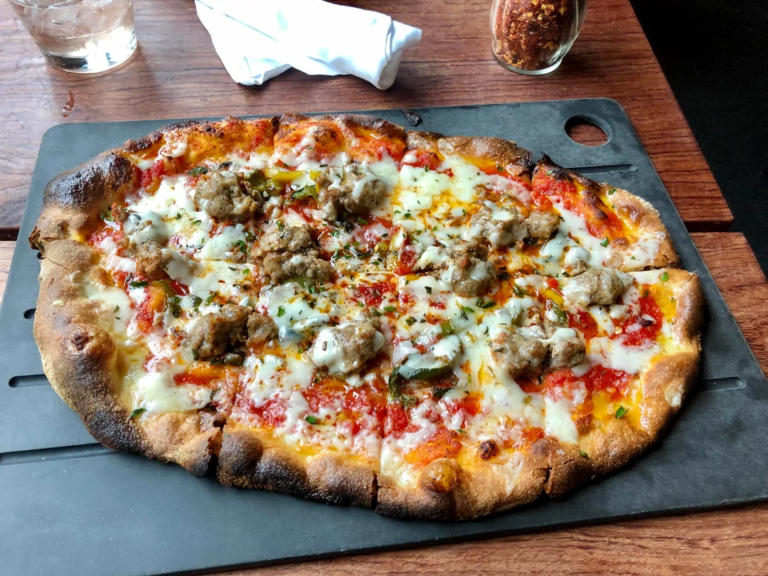 Serious Pie signature dishes Sweet Fennel Sausage Pizza
Roasted Mushroom Pizza
Yukon Gold Potato Pizza